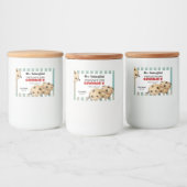 Schokolade Chip Cookies Backgeschenk Lebensmitteletikett (Flaschen)