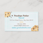 Schokolade Chip Cookies Bakery Business Card Visitenkarte (Vorderseite)