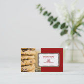 Schokolade Chip Cookies Business Cards Visitenkarte (Stehend Vorderseite)