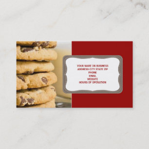 Schokolade Chip Cookies Business Cards Visitenkarte