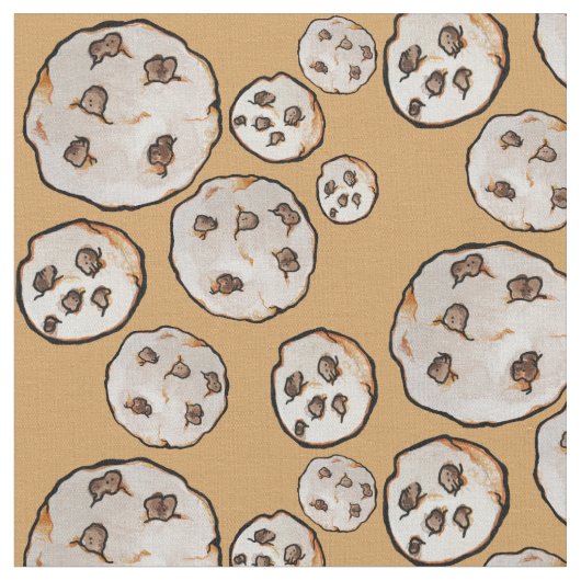 Schokolade Chip Cookies Cookie Liebhaber Stoff (Nahaufnahme)