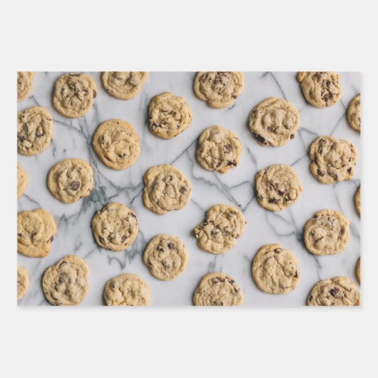 Schokolade Chip Cookies Foto Geschenkpapier Set (Vorderseite 2)