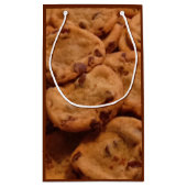 Schokolade Chip Cookies Foto Geschenktasche Kleine Geschenktüte (Rückseite)