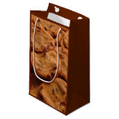 Schokolade Chip Cookies Foto Geschenktasche Kleine Geschenktüte (Vorderseite Schrägansicht)