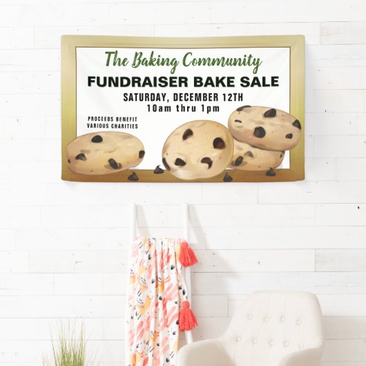 Schokolade Chip Cookies Fundraiser Bake Sale Banner (Insitu)