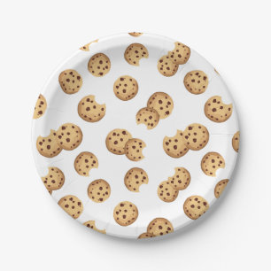 Schokolade Chip Cookies Geburtstagspapier-Teller - Pappteller