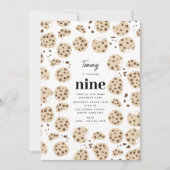 Schokolade Chip Cookies Geburtstagsparty Thema Einladung (Vorderseite)