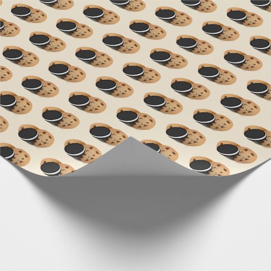 Schokolade Chip Cookies Geschenkpapier (Ecke)