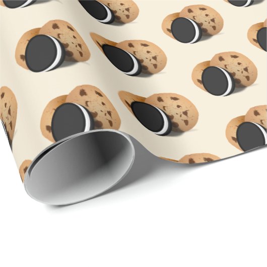 Schokolade Chip Cookies Geschenkpapier (Rolleneckpunkt)