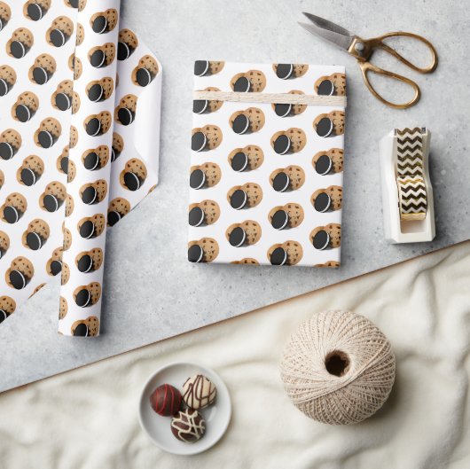 Schokolade Chip Cookies Geschenkpapier (Kunsthandwerk)