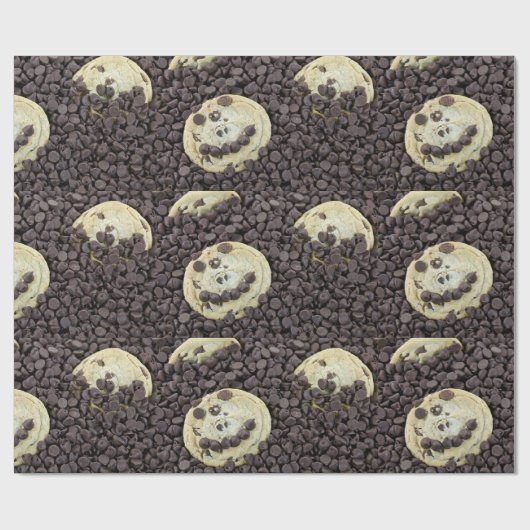 Schokolade Chip Cookies Geschenkpapier (Flach)