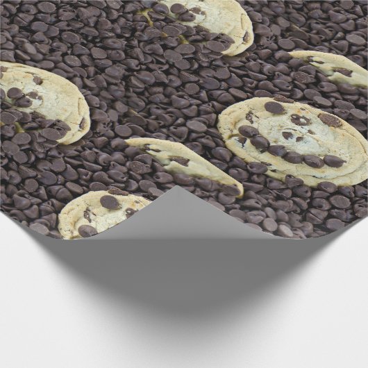 Schokolade Chip Cookies Geschenkpapier (Ecke)
