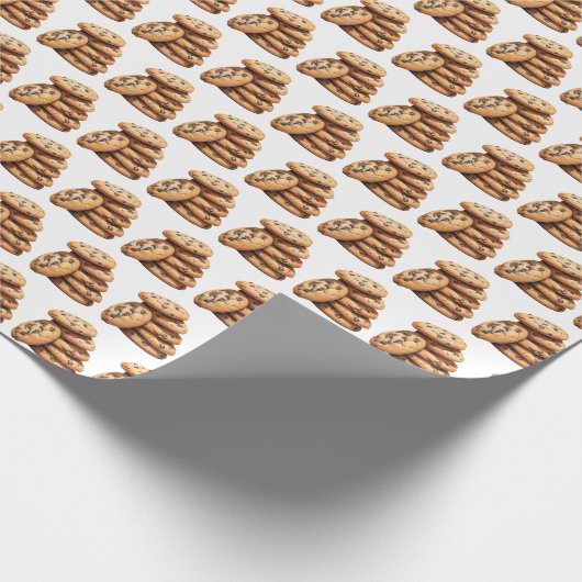 Schokolade Chip Cookies Geschenkpapier (Ecke)