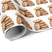 Schokolade Chip Cookies Geschenkpapier (Rolleneckpunkt)