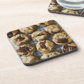 Schokolade Chip Cookies Getränkeuntersetzer (Linke Seite)