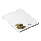 Schokolade Chip Cookies Individuelle Name Notizblock (angewinkelt)