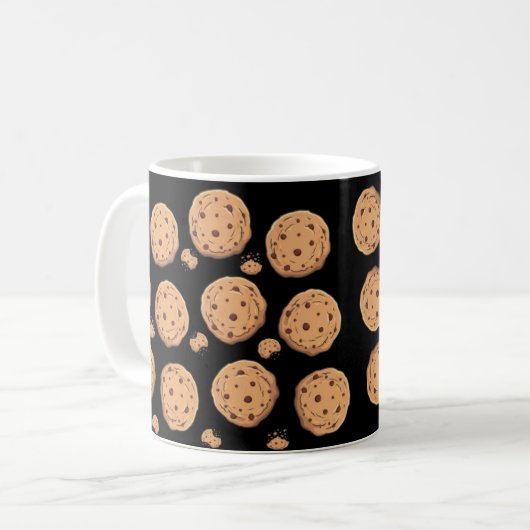 Schokolade Chip Cookies Kaffeetasse (Vorderseite Links)