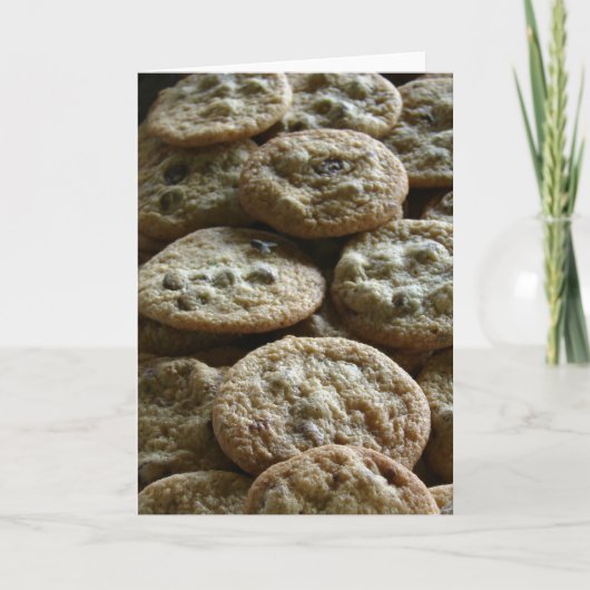 Schokolade Chip Cookies Karte (Vorderseite)
