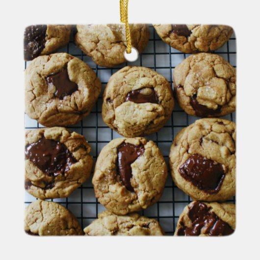 Schokolade Chip Cookies Keramikornament (Vorderseite)