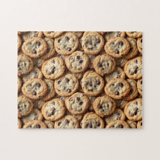 Schokolade Chip Cookies Muster Backen Puzzle