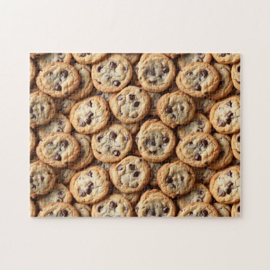 Schokolade Chip Cookies Muster Backen Puzzle (Horizontal)