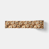 Schokolade Chip Cookies Muster Backen Ripsband (Vorderseite)