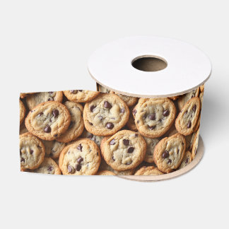 Schokolade Chip Cookies Muster Backen Ripsband