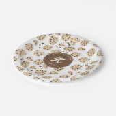 Schokolade Chip Cookies Muster Geburtstagsparty Pappteller (Schrägansicht)