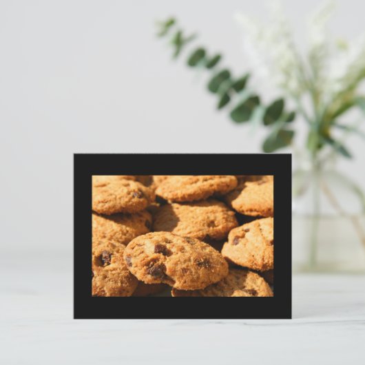 Schokolade Chip Cookies Postkarte (Stehend Vorderseite)