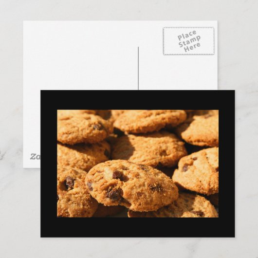 Schokolade Chip Cookies Postkarte (Vorne/Hinten)