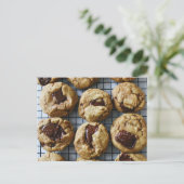 Schokolade Chip Cookies Postkarte (Stehend Vorderseite)