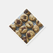 Schokolade Chip Cookies Serviette (Ecke)