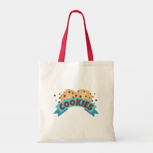 Schokolade Chip Cookies Tote Bag Tragetasche (Rückseite)