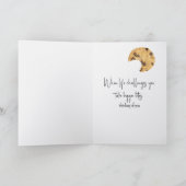 Schokolade Chip Cookies und Milch Karte (Innenseite)