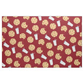 Schokolade Chip Cookies und Milch Niedliche Kinder Stoff (Fat Quarter (45,7 x 55,9 cm))
