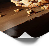 Schokolade Chip Cookies und Milchmalerei Poster (Ecke)