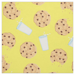 Schokolade Chip Cookies und Niedliche Milchkinder Stoff