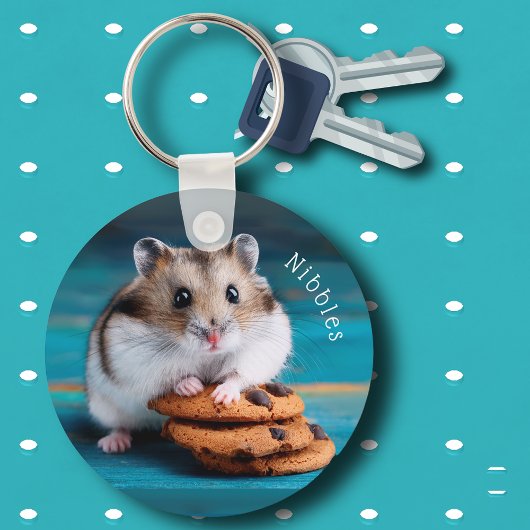 Schokolade Chip Cookies und Niedliches Hamster Schlüsselanhänger