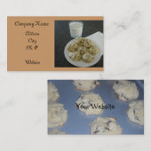 Schokolade Chip Cookies Visitenkarte (Vorne/Hinten)