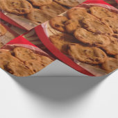 Schokolade Chip Cookies Wrapping Paper Geschenkpapier (Ecke)