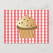 Schokolade Chip Cupcake Postkarte (Vorderseite)
