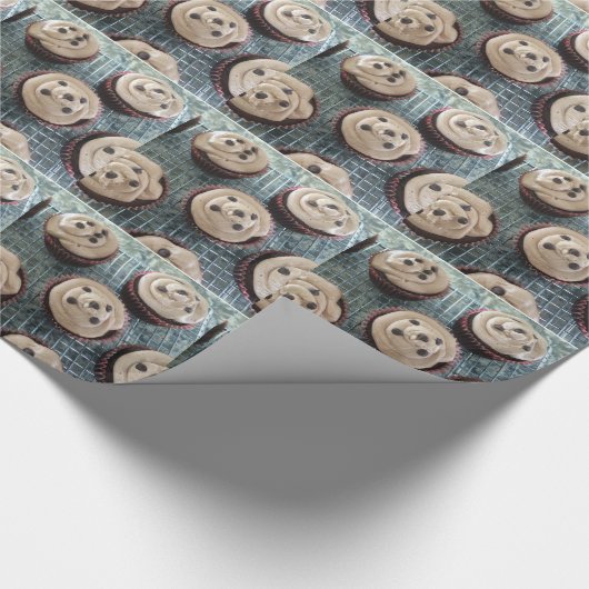 Schokolade Chip Cupcakes Geschenkpapier (Ecke)