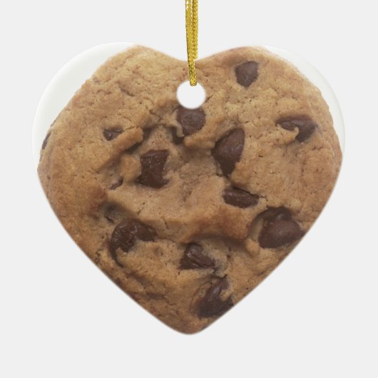 Schokolade-Chip Keramikornament (Vorne)