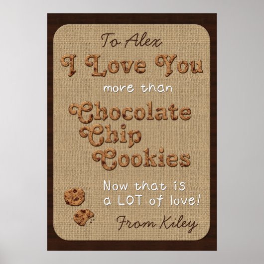 Schokolade Chip knusprige Yummy Cookies Golden Bro Poster (Vorne)
