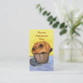 Schokolade Chip Muffin Business Card Visitenkarte (Stehend Vorderseite)