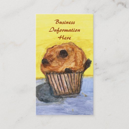 Schokolade Chip Muffin Business Card Visitenkarte (Vorderseite)