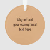 Schokolade-Chip-Muffin-Grafik - Text auf beiden Se Ornament (Rückseite)