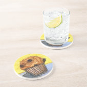 Schokolade Chip Muffin Sandstone Untersetzer (Seite)