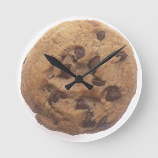 Schokolade-Chip Runde Wanduhr (Vorderseite)