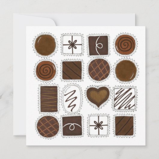 Schokolade Chokoalkoholisches Party am Valentinsta Einladung (Vorderseite)